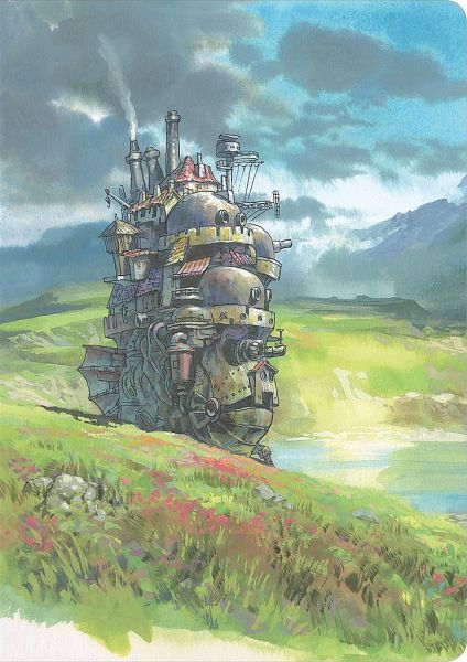 Studio Ghibli: Howl's Moving Castle - Moving Castle Watercolour - Flexi Journal