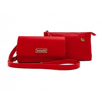 Loungefly - Red Pin Trader - Crossbody Bag Loungefly - Red Pin Trader - Crossbody Bag