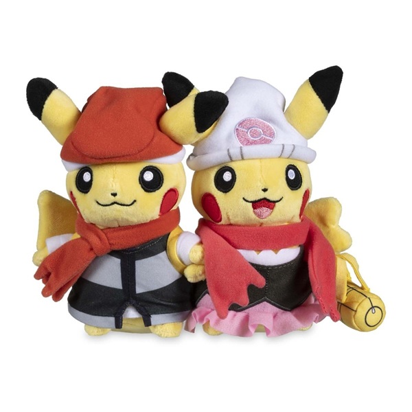 Pokémon: Sinnoh Region Paired Pikachu - Pokémon Center Plush/Bamse 22cm