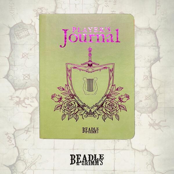 Player's Journal - Sage Green Shield - A5 Notebook